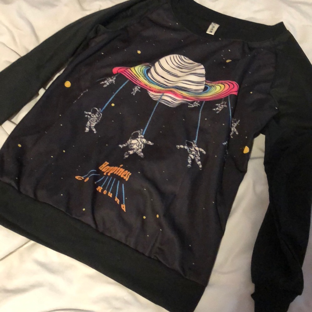 Long sleeve crew neck sweater